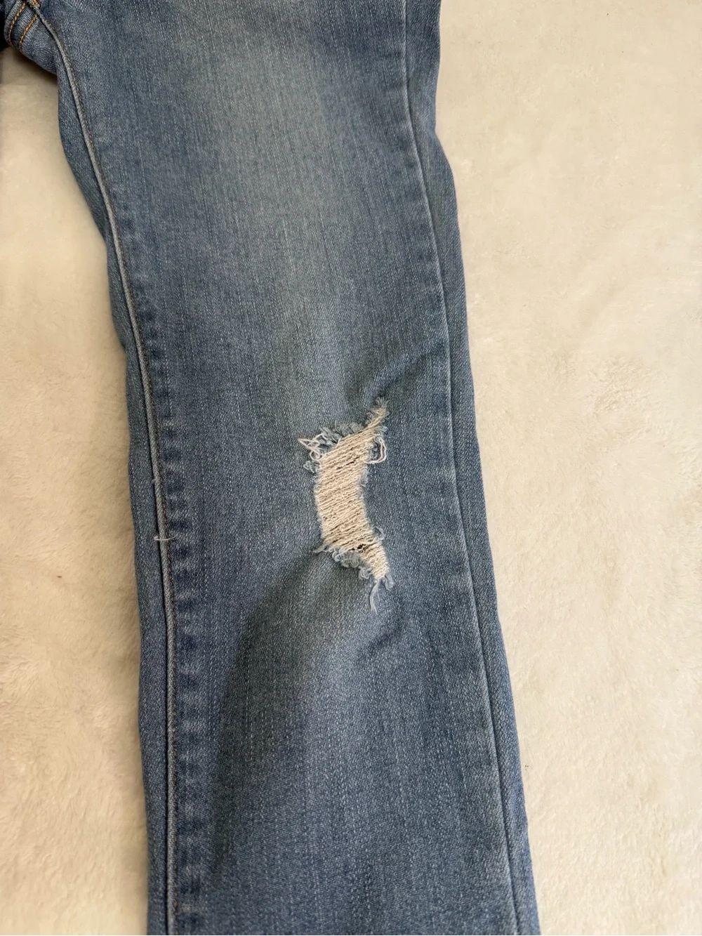 Old Navy Ballerina Jeggings Blue Youth Distressed Two-Tone Size 14